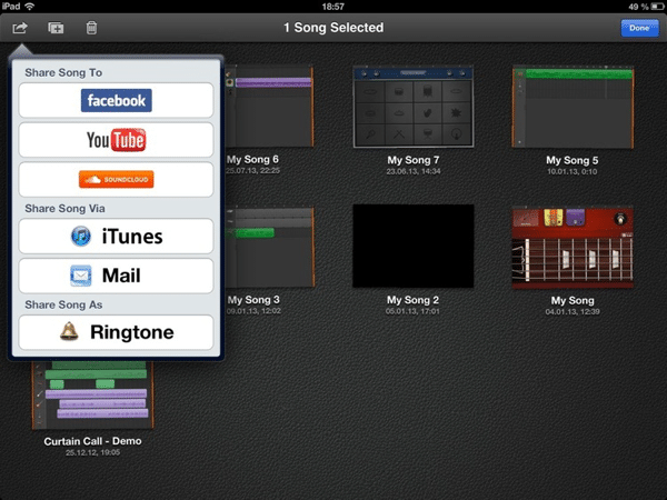 What Is A Track Header In Garageband Ipad